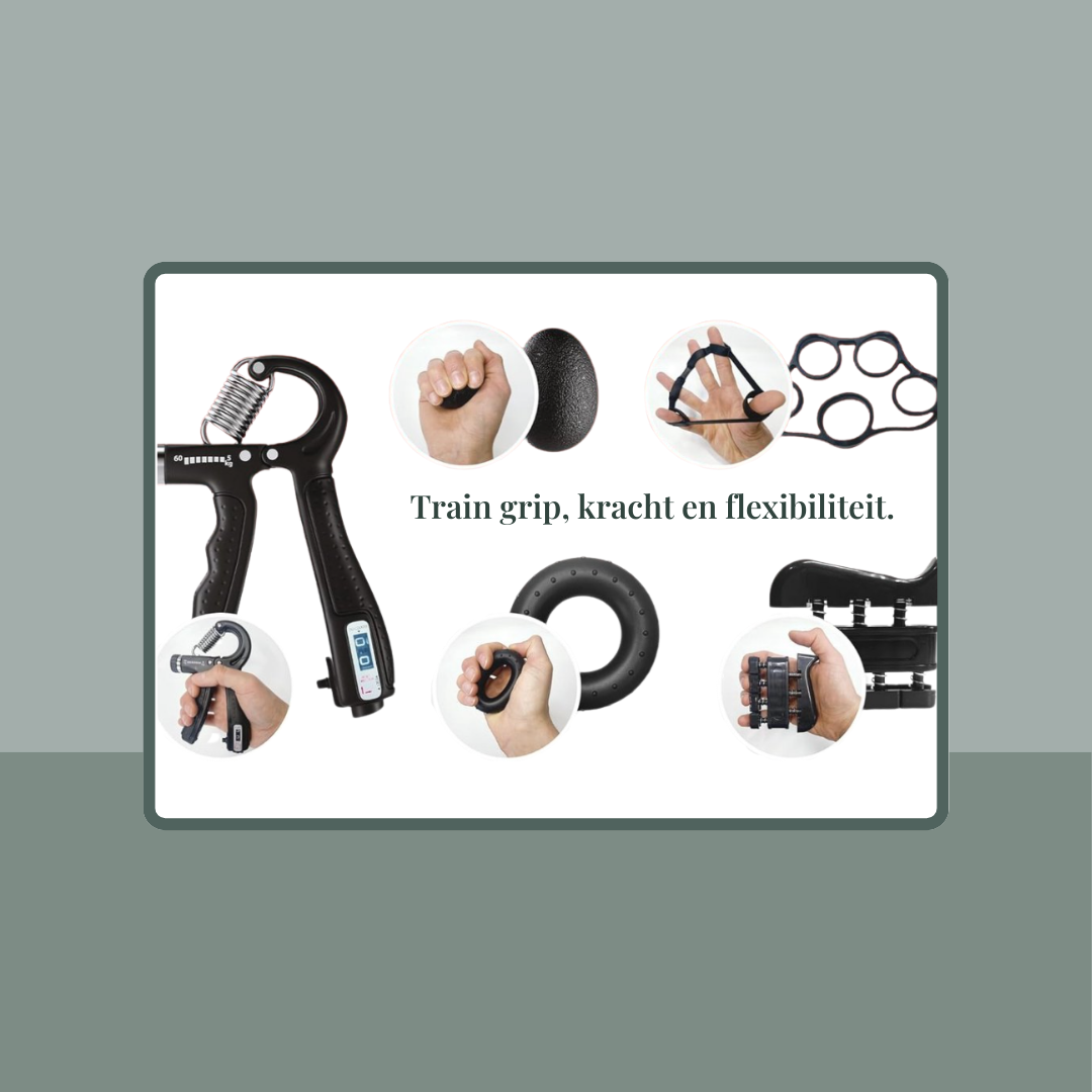 HandKracht Pro Set - Sterke handen. Soepele vingers. Stevige polsen.