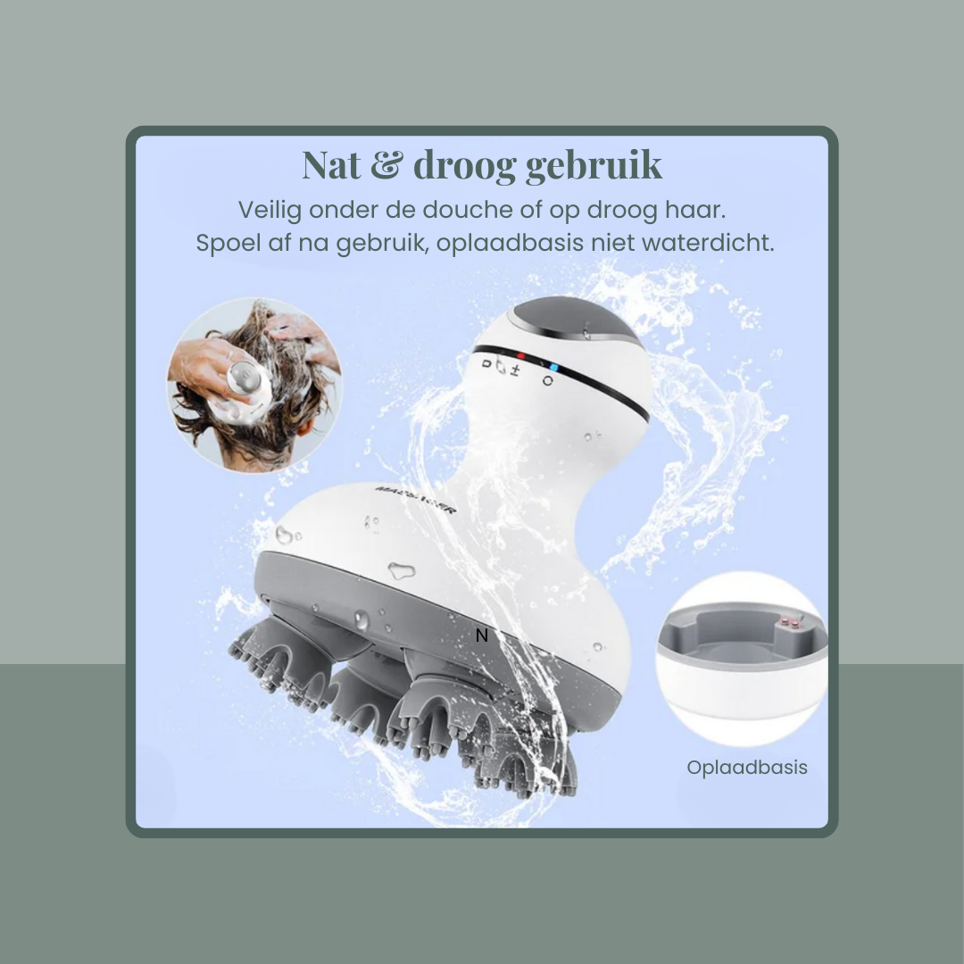HeadHaven™️ - waterproof hoofdmassager